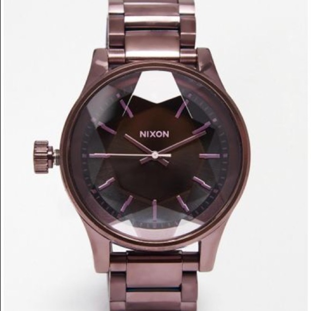 Nixon | Plum Black The Facet Watch